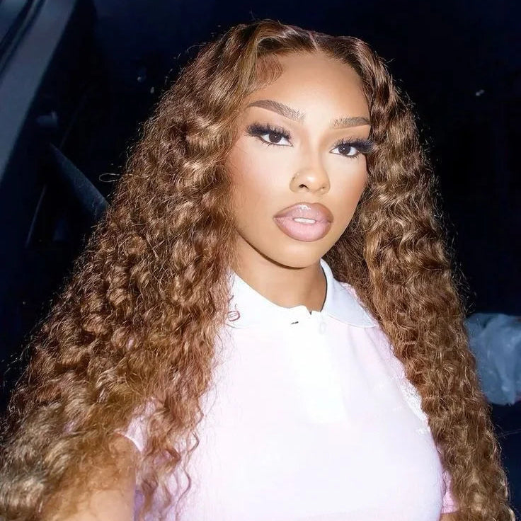 Perruque  boucles blonde