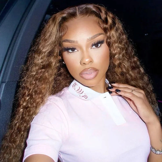 Perruque  boucles blonde